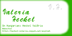 valeria heckel business card